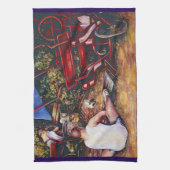 Vergessen Sie nicht den Knoblauch, Budapest Geschirrtuch (Vertikal)