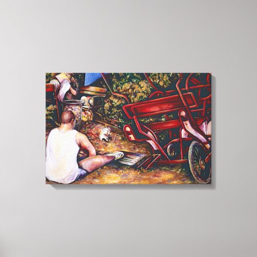 Vergessen Sie nicht den Knoblauch, Budapest Leinwanddruck (Vorderseite)