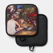 Vergessen Sie nicht den Knoblauch, Budapest Topflappen (Vorderseite/Rückseite)