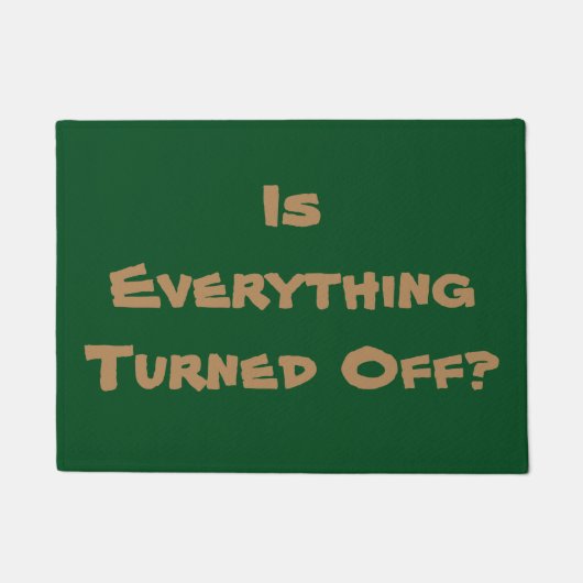 Vergessen Sie nicht den Slogan Erinnerung Spaß Eri Fußmatte (Vorderseite)