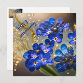 Vergessen Sie nicht die Blume mit Goldakzenten (Vorne/Hinten)