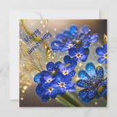 Vergessen Sie nicht die Blume mit Goldakzenten (Vorderseite)