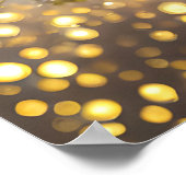 Vergessen Sie nicht die Blume mit Goldakzenten Poster (Ecke)