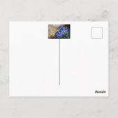 Vergessen Sie nicht die Blume mit Goldakzenten Postkarte (Rückseite)