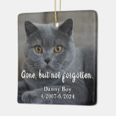 Vergessen Sie nicht die Erinnerung an Haustiere Keramikornament (Links)