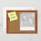 Vergessen Sie nicht die Fotovorlage Postkarte (Vorne/Hinten)