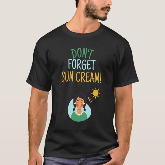 Vergessen Sie nicht die Sonnencreme Uv-Bewusstsein T-Shirt (Vorderseite)