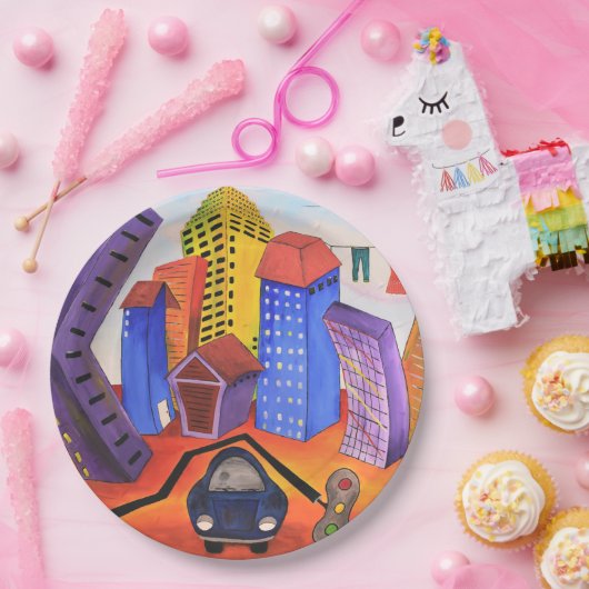 Vergessen Sie nicht die Teller von Papierabfällen (Party)