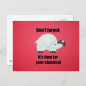 Vergessen Sie nicht: Es ist Zeit für Ihren Checkup Postkarte (Vorne/Hinten)
