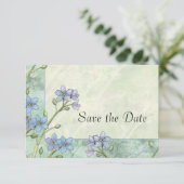 Vergessen Sie nicht-florale Hochzeit speichern Sie Save The Date (Stehend Vorderseite)