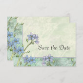 Vergessen Sie nicht-florale Hochzeit speichern Sie Save The Date (Vorne/Hinten)