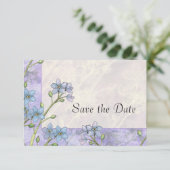 Vergessen Sie nicht-florale Hochzeit speichern Sie Save The Date (Stehend Vorderseite)