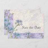 Vergessen Sie nicht-florale Hochzeit speichern Sie Save The Date (Vorne/Hinten)