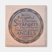 Vergessen Sie nicht, Fremde zu unterhalten Magnet (Vorne)