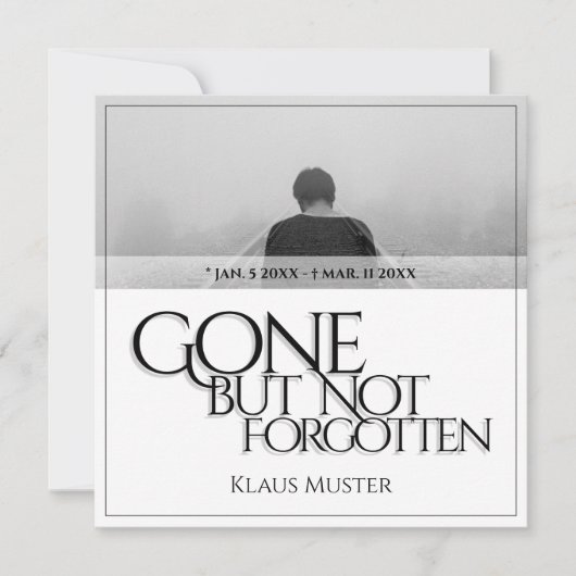 Vergessen Sie nicht - hell (Vorderseite)