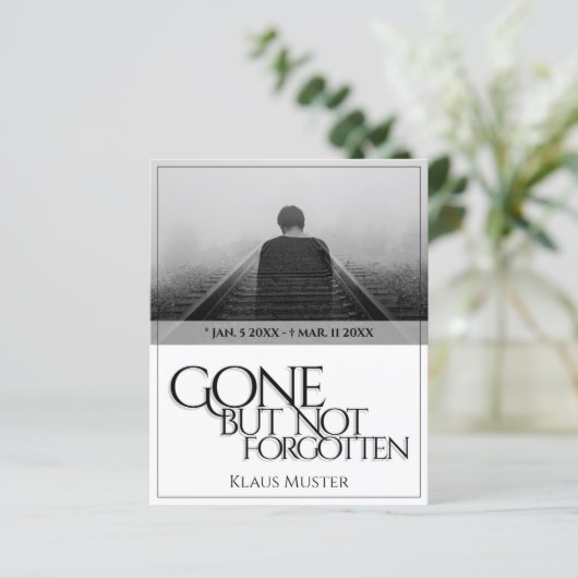 Vergessen Sie nicht - hell (Stehend Vorderseite)