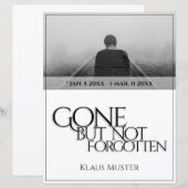 Vergessen Sie nicht - hell (Vorne/Hinten)