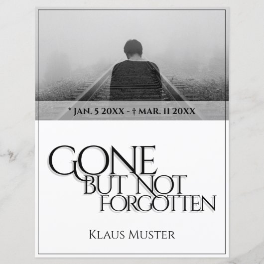 Vergessen Sie nicht - hell (Vorderseite)