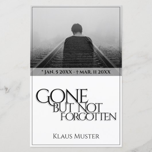 Vergessen Sie nicht - hell (Vorderseite)