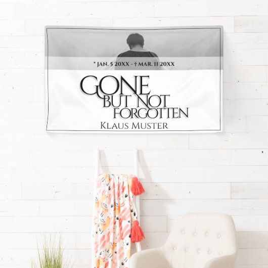 Vergessen Sie nicht - hell Banner (Insitu)