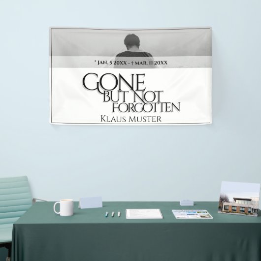 Vergessen Sie nicht - hell Banner (Messeveranstaltung)