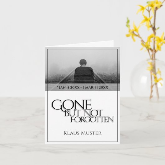 Vergessen Sie nicht - hell Karte (Gelbe Blume)