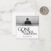 Vergessen Sie nicht - hell Mitteilungskarte (Vorderseite/Rückseite Beispiel)