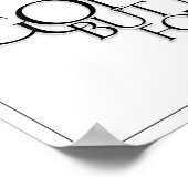 Vergessen Sie nicht - hell Poster (Ecke)