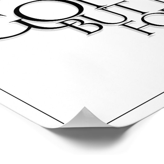 Vergessen Sie nicht - hell Poster (Ecke)