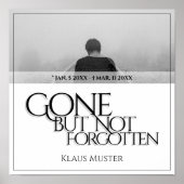 Vergessen Sie nicht - hell Poster (Vorne)