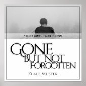 Vergessen Sie nicht - hell Poster (Vorne)