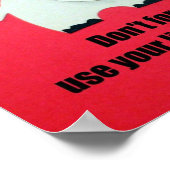 Vergessen Sie nicht, hören Sie zu! Poster (Ecke)