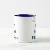 Vergessen Sie nicht Ihre Schlüssel-Erinnerungen Tasse (Zentrum)