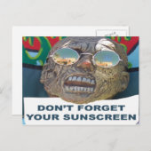 Vergessen Sie nicht Ihre "Sunscreen Postkarte" Postkarte (Vorne/Hinten)