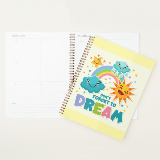 Vergessen Sie nicht, inspirierende Sonnenwolken zu Planer (Anzeige)