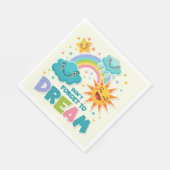 Vergessen Sie nicht, inspirierende Sonnenwolken zu Serviette (Ecke)