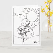 Vergessen Sie nicht Karte (Gelbe Blume)