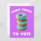 Vergessen Sie nicht, lila Postkarte zu wählen (Vorne/Hinten)