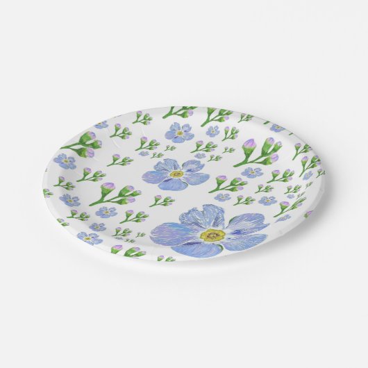 vergessen Sie nicht Papierplatte Pappteller (Schrägansicht)