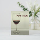 Vergessen Sie nicht - Postkarte (Stehend Vorderseite)