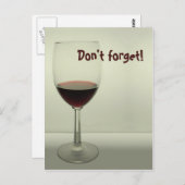 Vergessen Sie nicht - Postkarte (Vorne/Hinten)