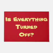 vergessen Sie nicht roten ursprünglichen Spaß des Fußmatte (Vorderseite)