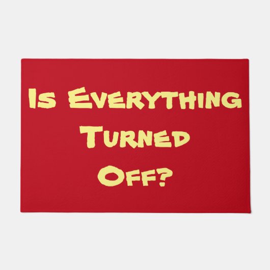 vergessen Sie nicht roten ursprünglichen Spaß des Fußmatte (Vorderseite)