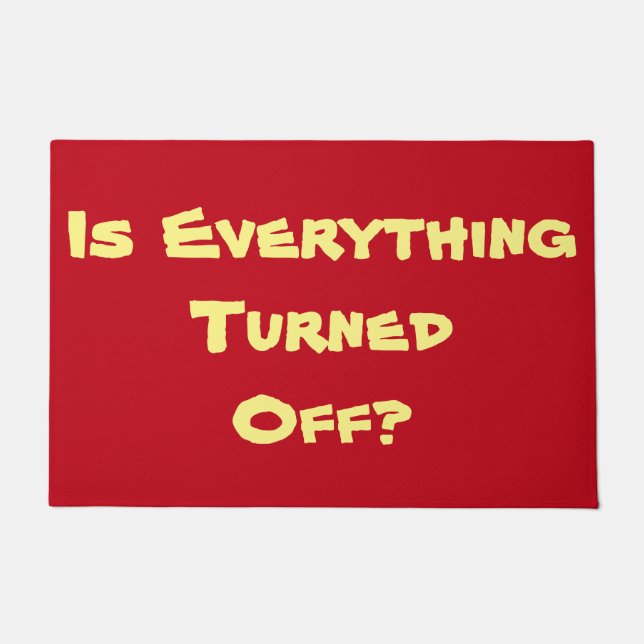 vergessen Sie nicht roten ursprünglichen Spaß des Fußmatte (Vorderseite)