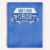 Vergessen Sie nicht, sich selbst ein Journaling-No Notizblock (Vorderseite)