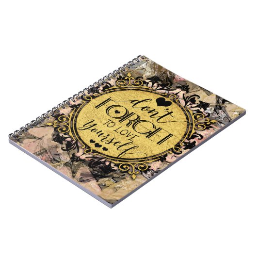 Vergessen Sie nicht, sich selbst in der Liebe zu v Notizblock (Linke Seite)