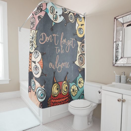 Vergessen Sie nicht, sich zu fühlen Duschvorhang (Beispiel)