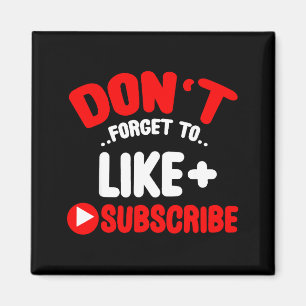 Vergessen Sie nicht, Social Media zu liken und zu Magnet