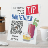 Vergessen Sie nicht, Tipp für Ihren Server-Barkeep Sockelschild (In Situ)