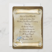 Vergessen Sie nicht-Vintage Bildtrolle Vow Erneuer Einladung (Vorderseite)